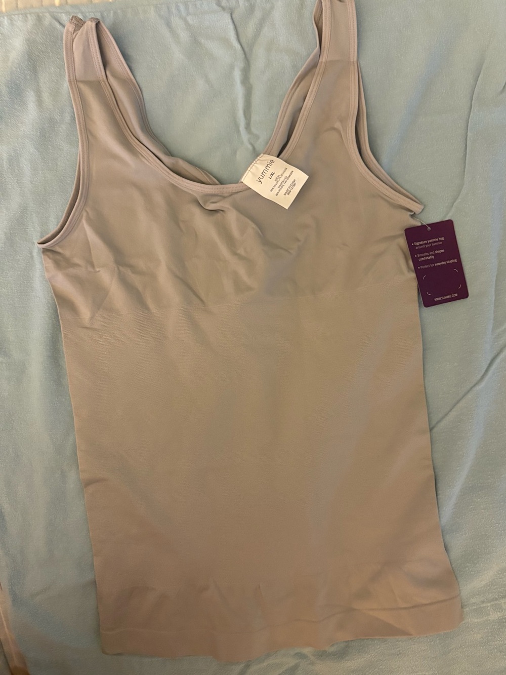 2-Way Reversible Shaping Tank Top by YUMMIE. Gray L/XL. “NIP” - Picture 6 of 8